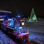 train ride at Washington State Fairs Holiday Magic