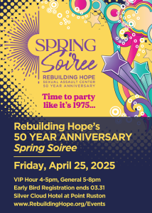 Rebuilding Hope's 50th Anniversary Spring Soiree @ Silver Cloud Hotel Tacoma at Point Ruston Waterfront