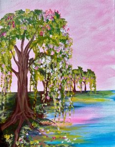 Artvana paint and sip -River Willows @ The Redd Dog