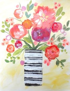 Artvana paint and sip - Summer Arrangement @ 15% Board Game Cafe