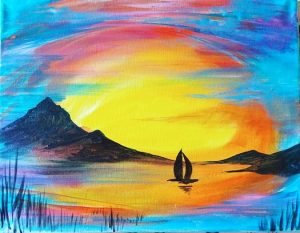 Artvana paint and sip - Paint,Sip,Win a Trip- Sunset Sailing @ Campfire Coffee