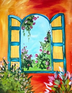 Artvana paint and sip - Blue Window @ Mcmillin Farm and Brewhouse
