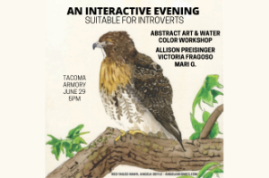 An Interactive Evening Suitable for Introverts: Creative Workshop, Live Music & Poetry @ Tacoma Armory Roosevelt Room