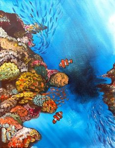 Artvana paint and sip, win a trip - Ocean Paradise @ Campfire Coffee