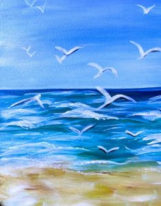 Artvana paint and sip-Seagull Beach @ Ocean5
